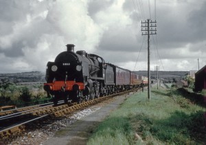 Loco 31853 Train Atlantic Express Halwill Junction Railway Station Devon - CS224